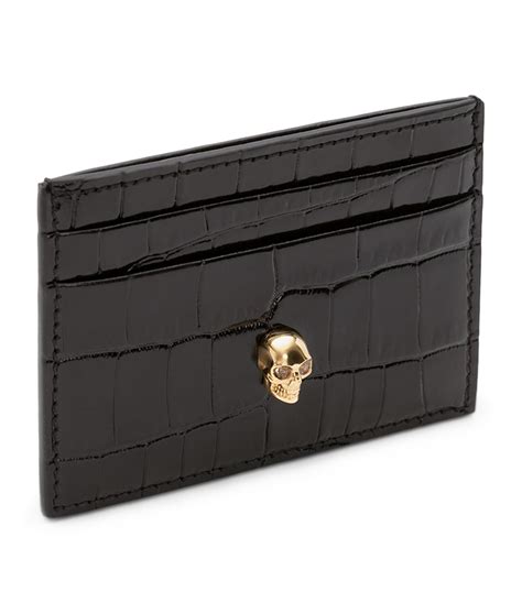 alexander mcqueen skull card holder.